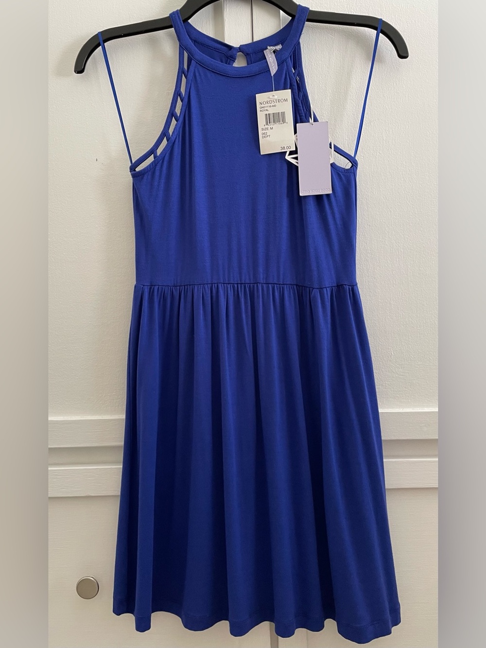 Nordstrom Girls' Cobalt Blue Strappy Sundress Size M Brand New NWT